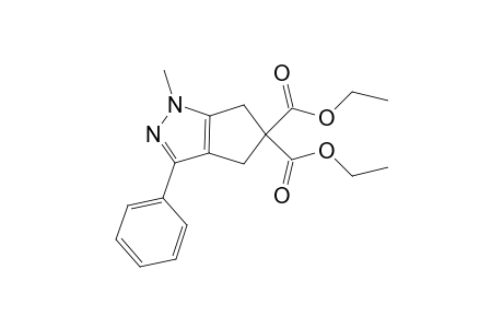 4',4'-bis(Ethoxycarbonyl)-1-methyl-3-phenylcyclopenteno[1,2-d]-pyrazole