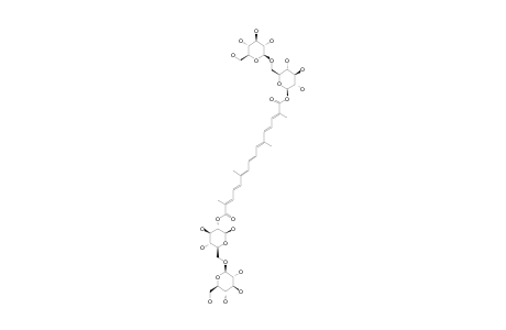 NEOCROCIN;ALL-TRANS-CROCETIN-BETA-D-GENTIOBIOSYL-BETA-D-GLUCOPYRANOSYL-(1->6)-D-2-DEOXY-GLUCOPYRANOS-2-YLESTER;BETA-ISOMER