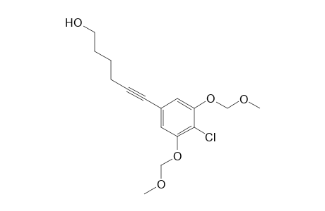 6-(4-chloro-3,5-bis(methoxymethoxy)phenyl)hex-5-yn-1-ol