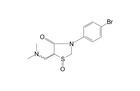 3-(p-BROMOPHENYL)-5-[(DIMETHYLAMINO)METHYLENE]-4-THIAZOLIDINONE, 1-OXIDE