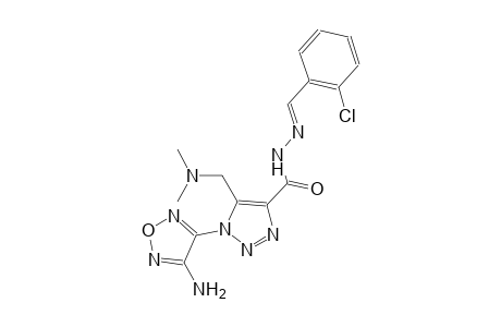 1-(4-amino-1,2,5-oxadiazol-3-yl)-N'-[(E)-(2-chlorophenyl)methylidene]-5-[(dimethylamino)methyl]-1H-1,2,3-triazole-4-carbohydrazide