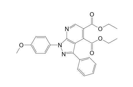 diethyl 1-(4-Methoxylphenyl)-3-phenyl-1H-pyrazolo[3,4-b]pyridine-4,5-dicarboxylate