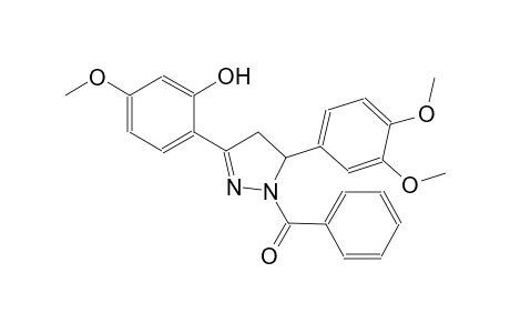 2-[1-benzoyl-5-(3,4-dimethoxyphenyl)-4,5-dihydro-1H-pyrazol-3-yl]-5-methoxyphenol