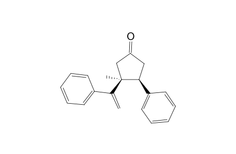 (3S,4S)-3-methyl-4-phenyl-3-(1-phenylethenyl)-1-cyclopentanone