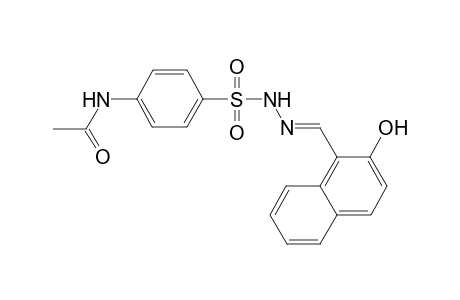 Benzenesulfonic acid, 4-(acetylamino)-, N'-[(2-hydroxy-1-naphthalenyl)methylidene]hydrazide