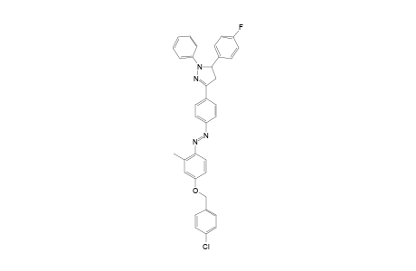 3-[4-[4-(4-CHLOROBENZYLOXY)-2-METHYLPHENYL-AZO]-PHENYL]-5-(PARA-FLUOROPHENYL)-1-PHENYL-2-PYRAZOLINE