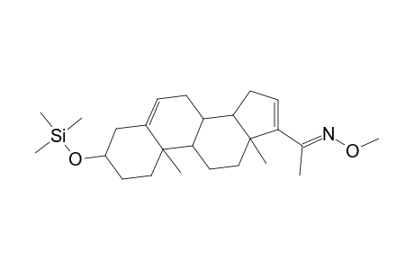 Pregna-5,16-dien-20-one, 3-[(trimethylsilyl)oxy]-, O-methyloxime, (3.beta.)-