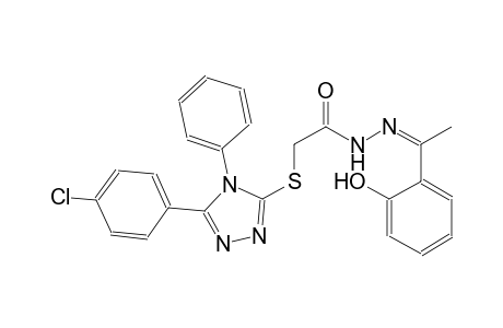 acetic acid, [[5-(4-chlorophenyl)-4-phenyl-4H-1,2,4-triazol-3-yl]thio]-, 2-[(Z)-1-(2-hydroxyphenyl)ethylidene]hydrazide