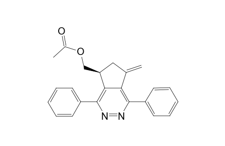 (+-)-7-(Methylidene-1,4-diphenyl-6,7-dihydro-5H-cyclopenta[d]pyridazin-5-yl]methyl Acetate