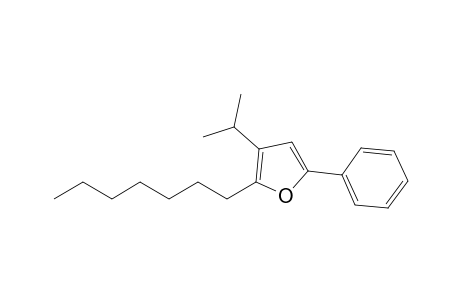 2-Heptyl-3-isopropyl-5-phenylfuran