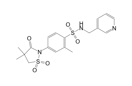 benzenesulfonamide, 4-(4,4-dimethyl-1,1-dioxido-3-oxo-2-isothiazolidinyl)-2-methyl-N-(3-pyridinylmethyl)-