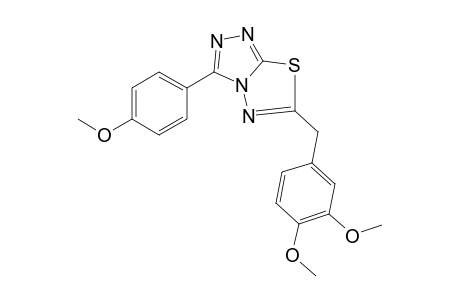 6-[(3,4-dimethoxyphenyl)methyl]-3-(4-methoxyphenyl)-[1,2,4]triazolo[3,4-b][1,3,4]thiadiazole