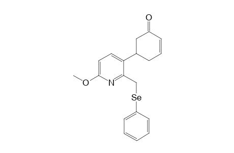 5-[6'-Methoxy-2'-(phenylselenylmethyl)pyridine-3-yl]cyclohex-2-en-1-one