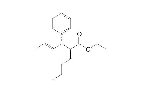 Ethyl (E)-2-(1-butyl)-3-phenyl-4-hexenoate