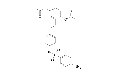 Benzenesulfonamide, 4-amino-N-[4-[2-[2,5-bis(acetyloxy)phenyl]ethyl]phenyl]-