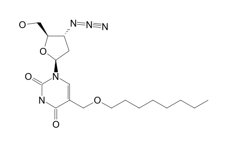 1-(3-AZIDO-2,3-DIDEOXY-BETA-D-ERYTHRO-PENTOFURANOSYL)-5-(OCTYLOXY-METHYL)-URACIL
