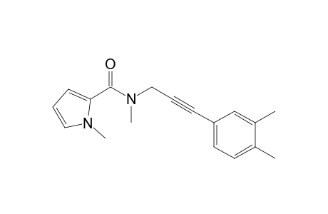 1-Methyl-1H-pyrrole-2-carboxylic acid methyl-[3-(3,4-dimethylphenyl)prop-2-ynyl]amide