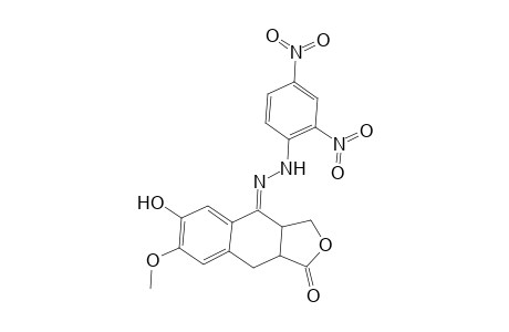 Naphtho[2,3-c]furan-1,4-dione, 3,3a,9,9a-tetrahydro-6-hydroxy-7-methoxy-, 4-[(2,4-dinitrophenyl)hydrazone]