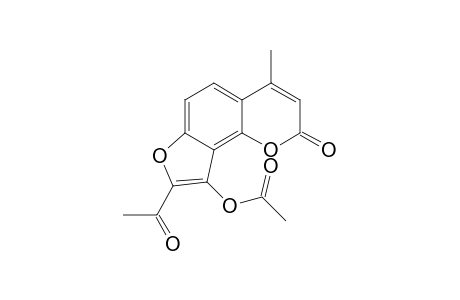 9'-Acetoxy-8-acetyl-4-methylfuro[2,3-h]coumarin