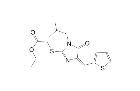 ethyl {[(4E)-1-isobutyl-5-oxo-4-(2-thienylmethylene)-4,5-dihydro-1H-imidazol-2-yl]sulfanyl}acetate