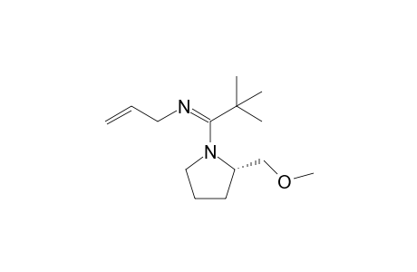 (2'S) 1-(t-Butyl)-1-[2'-(methoxymethyl)pyrrolidino]-2-aza-1,4-pentadiene