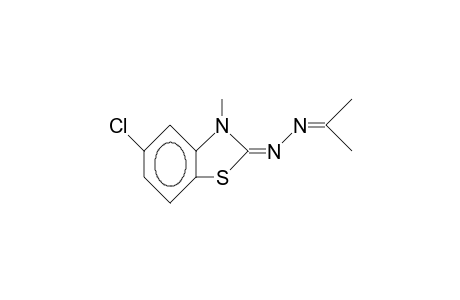 2-Isopropylidenehydrazino-3-methyl-5-chloro-benzothiazole