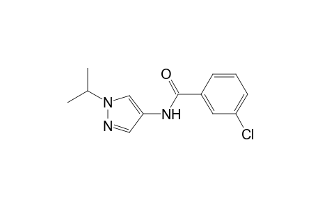 3-Chloranyl-N-(1-propan-2-ylpyrazol-4-yl)benzamide