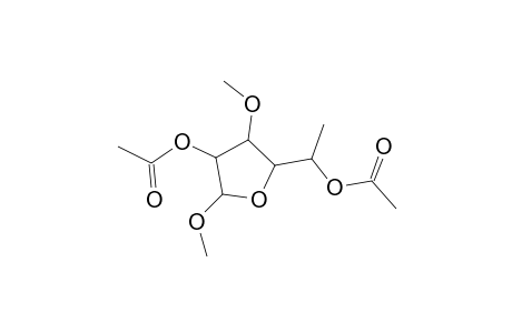 L-Galactofuranoside, methyl 6-deoxy-3-O-methyl-, diacetate