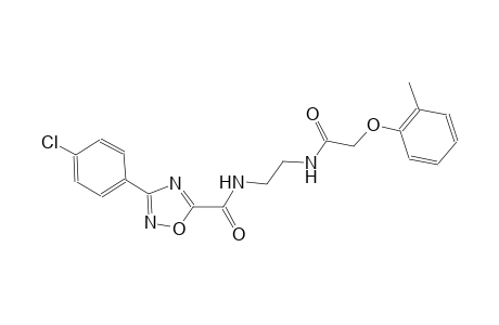 1,2,4-oxadiazole-5-carboxamide, 3-(4-chlorophenyl)-N-[2-[[2-(2-methylphenoxy)acetyl]amino]ethyl]-