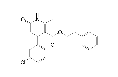 3-pyridinecarboxylic acid, 4-(3-chlorophenyl)-1,4,5,6-tetrahydro-2-methyl-6-oxo-, 2-phenylethyl ester