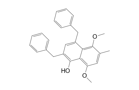 2,4-Dibenzyl-5,8-dimethoxy-6-methyl-1-naphthol