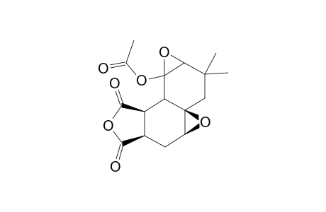 (+/-)-2,2-DIMETHYL-6,8-DIOXOPERHYDROOXIRENO-[2',3':5,6]-BENZO-[E]-OXIRENO-[2,3-F]-ISOBENZOFURAN-9-YL-ACETATE