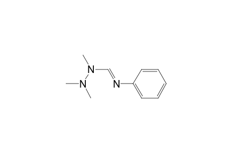 Methanimidic acid, N-phenyl-, trimethylhydrazide