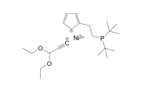 {[2-(Di-tert-butylphosphanyl)ethyl]cyclopentadienyl}(3,3-diethoxy-1-propynyl)nickel(II)