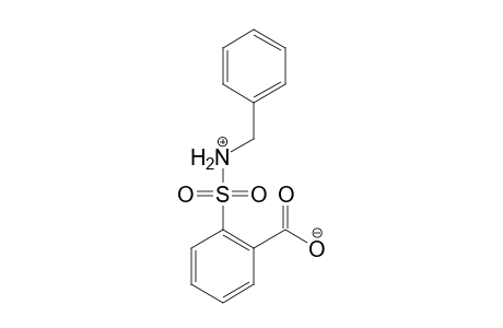 Benzoic acid, 2-[[(phenylmethyl)amino]sulfonyl]-