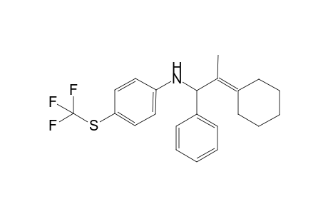 N-(2-Cyclohexylidene-1-phenylpropyl)-4-((trifluoromethyl)thio)aniline