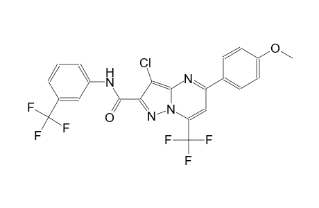 pyrazolo[1,5-a]pyrimidine-2-carboxamide, 3-chloro-5-(4-methoxyphenyl)-7-(trifluoromethyl)-N-[3-(trifluoromethyl)phenyl]-