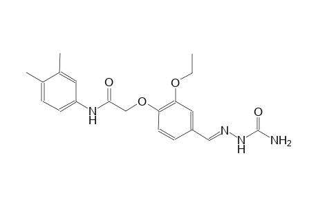 2-(4-{(E)-[(aminocarbonyl)hydrazono]methyl}-2-ethoxyphenoxy)-N-(3,4-dimethylphenyl)acetamide