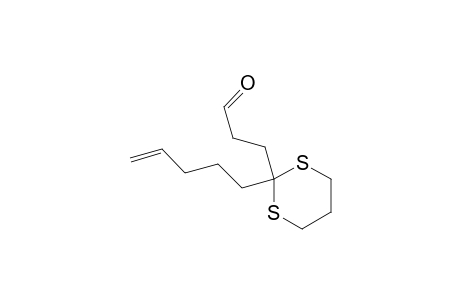 3-(2-pent-4-enyl-1,3-dithian-2-yl)propanal