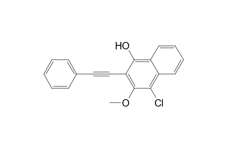 1-Chloro-4-hydroxy-2-methoxy-3-(phenylethynyl)naphthalene