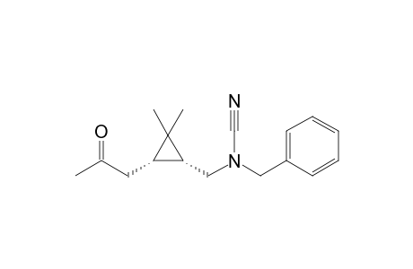 [(1R,3S)-2,2-dimethyl-3-(2-oxidanylidenepropyl)cyclopropyl]methyl-(phenylmethyl)cyanamide