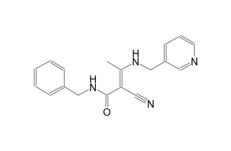 (2E)-N-benzyl-2-cyano-3-[(3-pyridinylmethyl)amino]-2-butenamide
