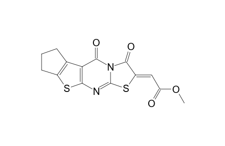 (Z)-Methyl (3,4-dioxo-6,7-dihydro-5H-cyclopenta[4,5][1,3]thiazolo[3,2-a]thieno[2,3-d]pyrimidin-2-ylidene)acetate