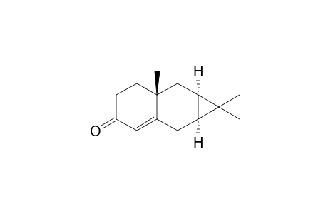 (-)-1a alpha, 2,6,6a beta, 7,7a alpha-hexahydro-1,1,6a-trimethyl-1H-cyclopropa[b]naphthalen-4(5H)-one