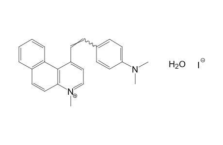 4-[p-(dimethylamino)styryl]-1-methylbenzo[f]quinolinium iodide, hydrate
