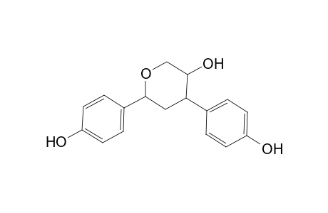 2H-Pyran-3-ol, tetrahydro-4,6-bis(4-hydroxyphenyl)-, [3S-(3.alpha.,4.beta.,6.beta.)]-