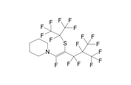 N-(1-FLUORO-2-HEPTAFLUOROMETHYLTHIO-3,3-DIFLUORO-3-HEPTAFLUOROISOPROPYLPROPYLIDENE)PIPERIDINE