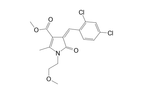 Methyl (4Z)-4-(2,4-dichlorobenzylidene)-1-(2-methoxyethyl)-2-methyl-5-oxo-4,5-dihydro-1H-pyrrole-3-carboxylate