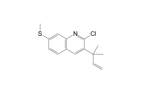 2-Chloro-3-(2-methylbut-3-en-2-yl)-7-(methylthio)quinoline