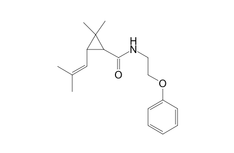 2,2-Dimethyl-3-(2-methylprop-1-enyl)-N-(2-phenoxyethyl)-1-cyclopropanecarboxamide